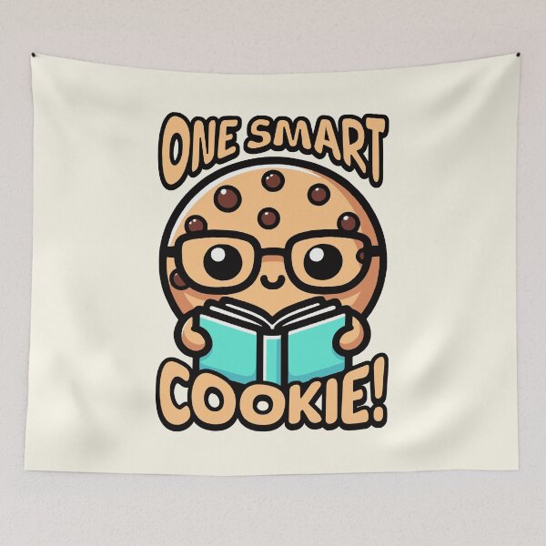 Item preview, One Smart Cookie! Cute Cookie Pun designed and sold by PMCreative.