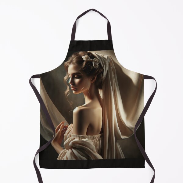 Item preview, Woman draped in flowing fabrics, with a focus on form and light designed and sold by AndreaMart.