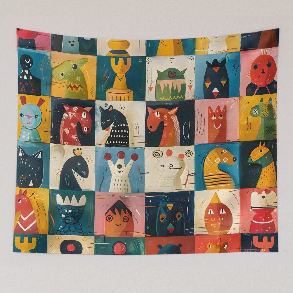 Item preview, Cheerful Chess: A Whimsical Adventure designed and sold by AI-Only Creations.