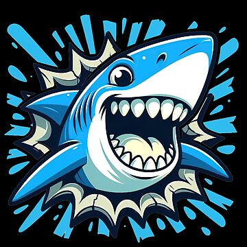 Artwork thumbnail, Cute Shark Splash by nncreator