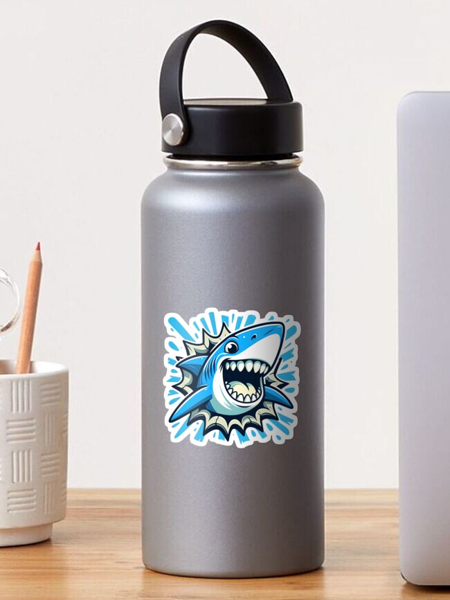 Thumbnail 1 of 3, Sticker, Cute Shark Splash designed and sold by nncreator.