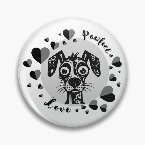 Item preview, Pawfect Love Funny Dog surrounded by hearts designed and sold by martindesignden.
