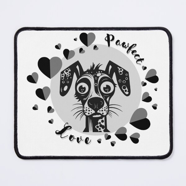 Item preview, Pawfect Love Funny Dog surrounded by hearts designed and sold by martindesignden.