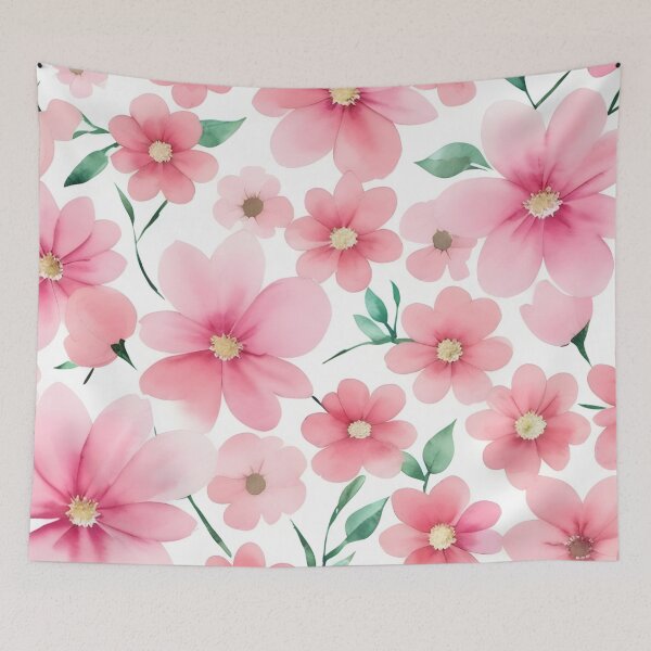 Item preview, Pink flowers in watercolor designed and sold by RishabhArts1.