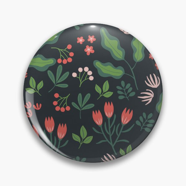 Item preview, Patrón floral y de hojas en verdes y rosas coralinos. designed and sold by Vanessa Bentley.