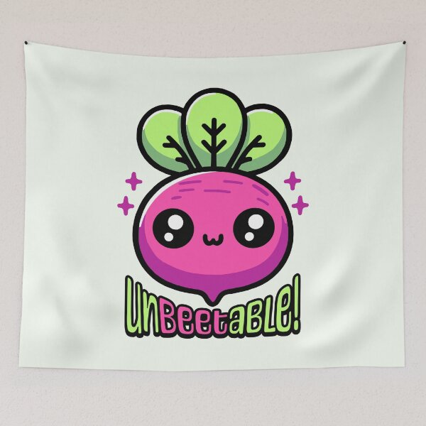 Item preview, Unbeetable! Cute Beet Vegetable Pun designed and sold by PMCreative.