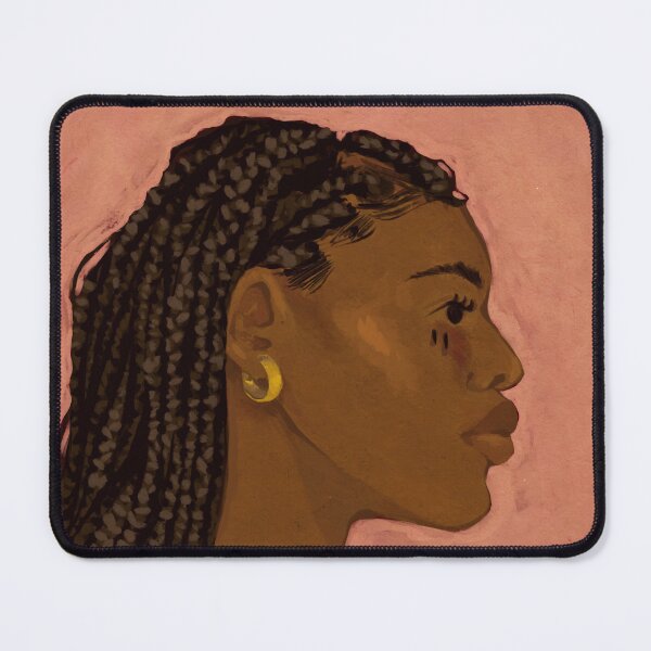 Item preview, Gold Earring Girl - Illustration designed and sold by Pilar Bidó.