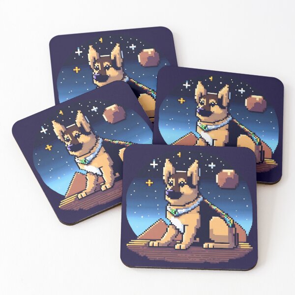 Item preview, German Shepherd - Galactic Guardian designed and sold by Kappadog.
