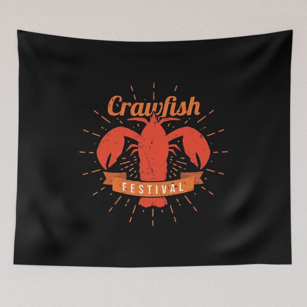 Item preview, Crawfish Festival Vintage Crawfish Boil Feast designed and sold by Bronby.