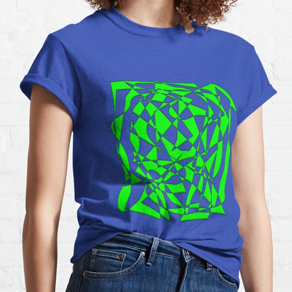 Vista previa del artículo con la obra «Abstract Geometry - Green and Blue», diseñado y vendido por mavicfe.