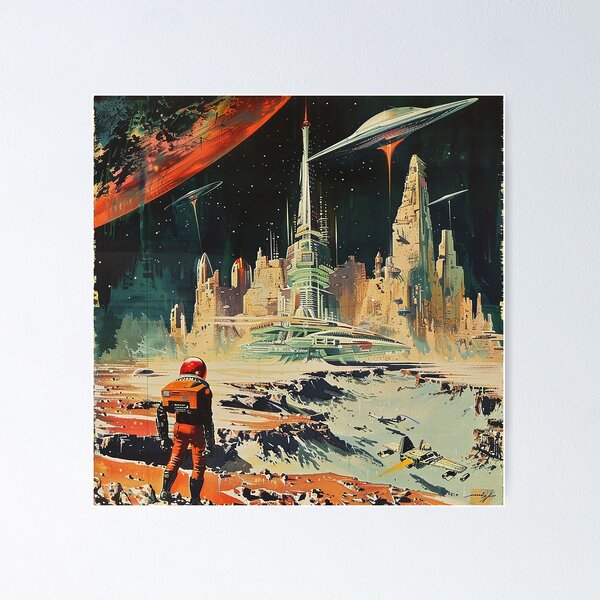 Original Collage Art, Ready store to Hang Art, Sci Fi Art Work, SciFi Space Artwork