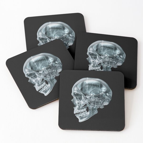 Item preview, American football x-ray skull designed and sold by Billianidesigns.