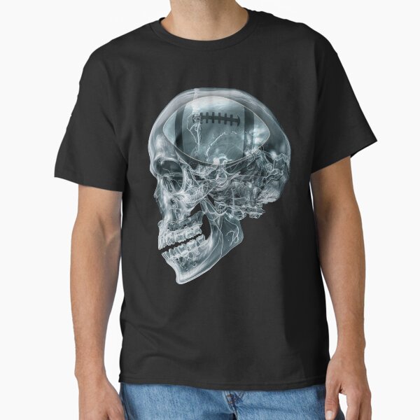 Item preview, American football x-ray skull designed and sold by Billianidesigns.