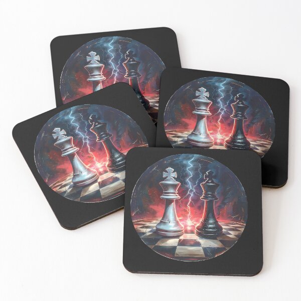 Item preview, Strategic Confrontation: A Chess Masterpiece designed and sold by AI-Only Creations.