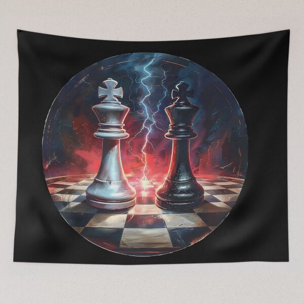 Item preview, Strategic Confrontation: A Chess Masterpiece designed and sold by AI-Only Creations.