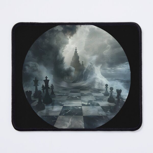 Item preview, Mistbound Strategy: A Chessboard's Mystery designed and sold by AI-Only Creations.