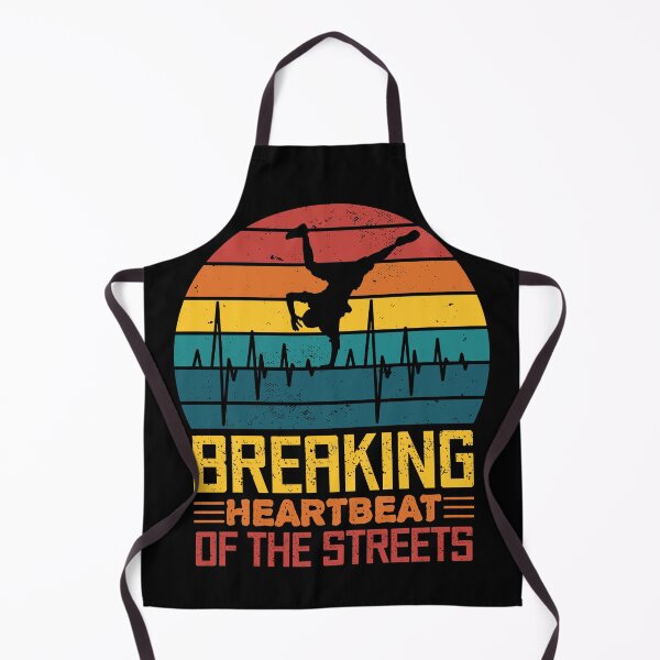 Item preview, Breaking, heartbeat of the streets, colourful vintage bboy with heartbeat designed and sold by MeringueMango.