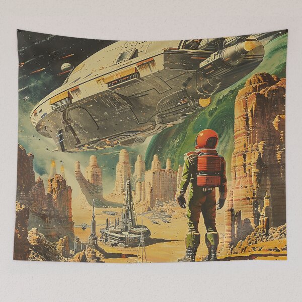 Item preview, Retro Scifi Art designed and sold by nomiraclehere.