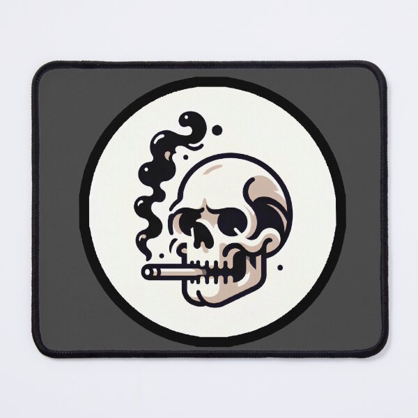 Item preview, Skull Smoking A Cigarette designed and sold by TheRumblingNerd.