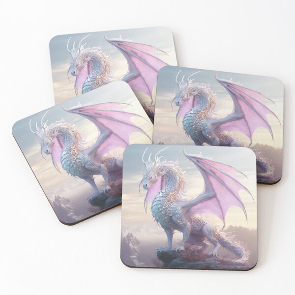 Item preview, Beautiful Pink Pearlescent Dragon designed and sold by LelaMorningstar.