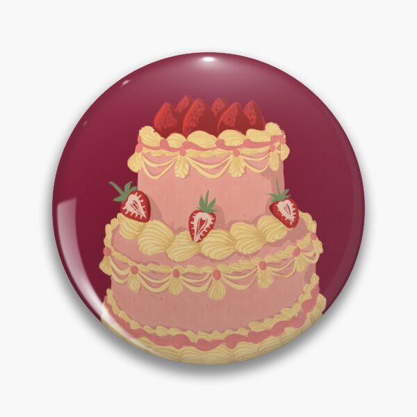 Item preview, Vanilla Strawberry Vintage Cake designed and sold by Pilar Bidó.