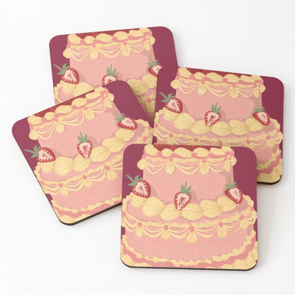 Item preview, Vanilla Strawberry Vintage Cake designed and sold by Pilar Bidó.