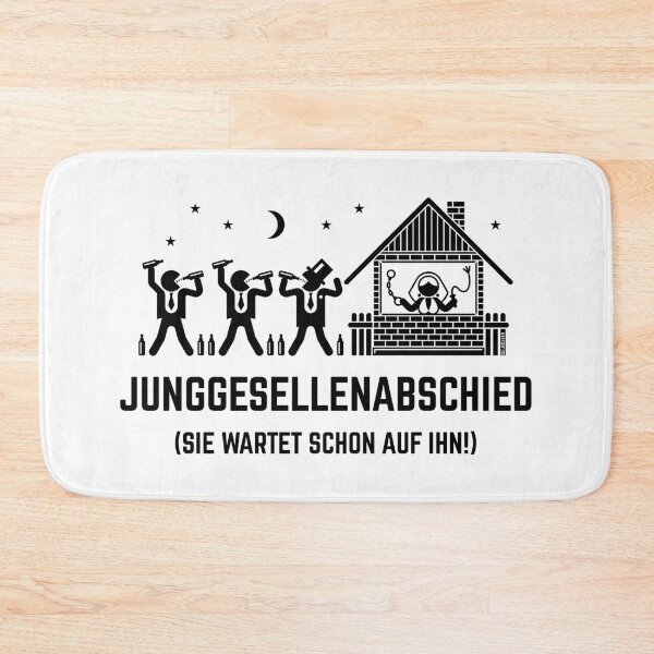Item preview, Bachelor party – she's already waiting for him! (House / Black) designed and sold by Roderix.