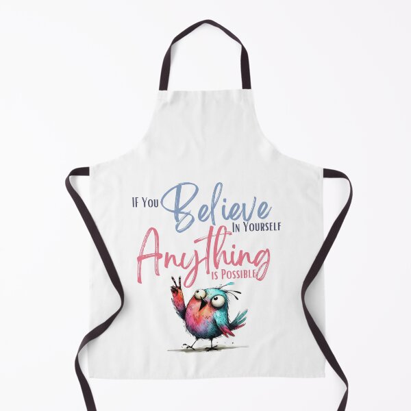 Item preview, If You Believe in Yourself Anything Is Possible Motivational Quote Colorful Funny Bird Design. designed and sold by Raise2Shine.