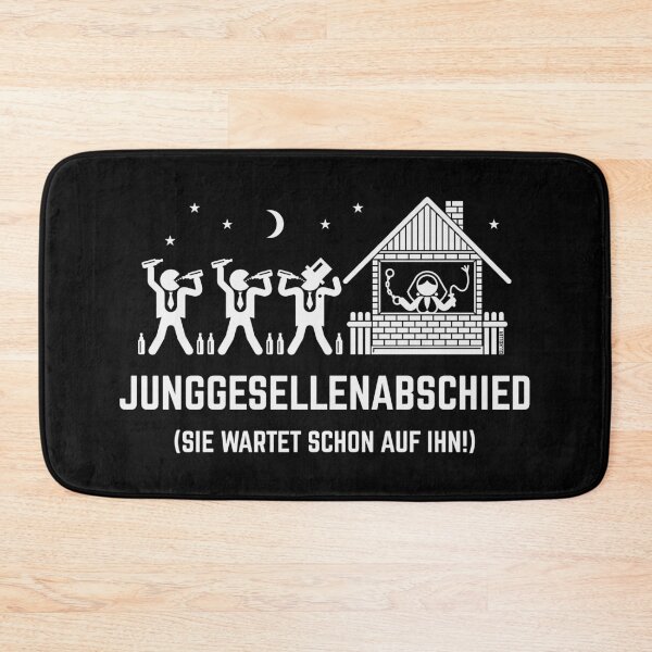 Item preview, Bachelor party – she's already waiting for him! (House / White) designed and sold by Roderix.