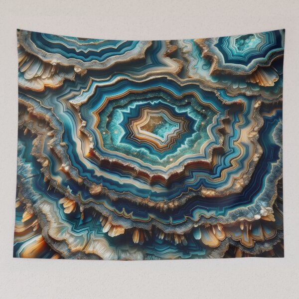 Item preview, Geode Grandeur: Nature's Artistry-Agate Elegance: A Mesmerizing pattern designed and sold by toobel.