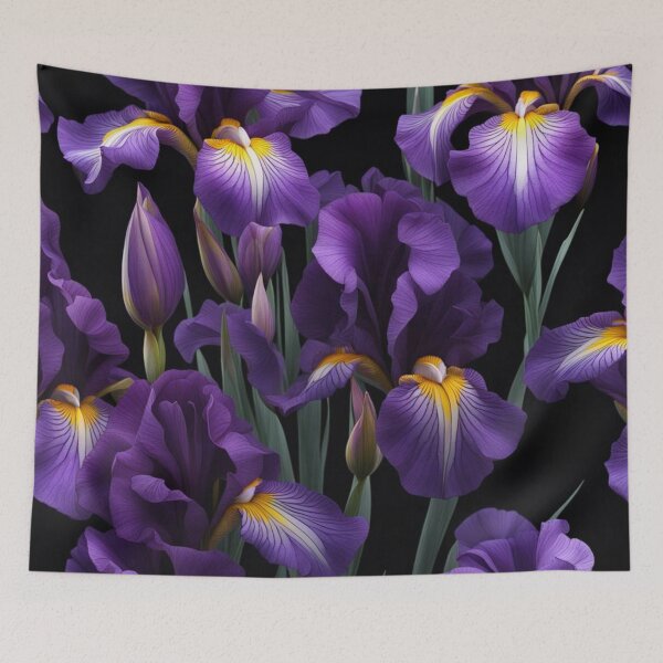 Item preview, Fancy Purple Iris Pattern 1 designed and sold by Natural Beauty.
