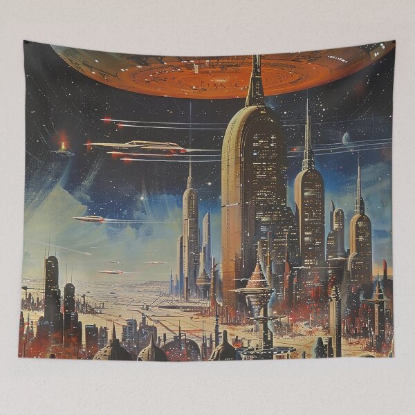 Item preview, Retro Scifi Art designed and sold by nomiraclehere.