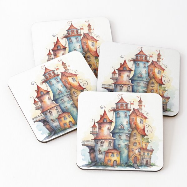 Item preview, Illustration of a small fairy house, watercolour designed and sold by Ekalininart.