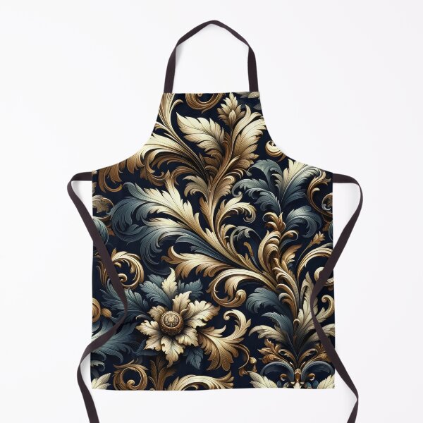 Item preview, Baroque Brilliance: Ornate Florals and Scrolls-greek gold elegance designed and sold by toobel.