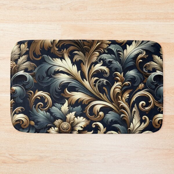 Item preview, Baroque Brilliance: Ornate Florals and Scrolls-greek gold elegance designed and sold by toobel.