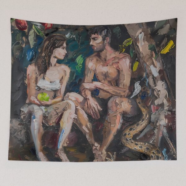 Item preview, Adam, Eve, and the Tree of Knowledge designed and sold by LivingArtClips.