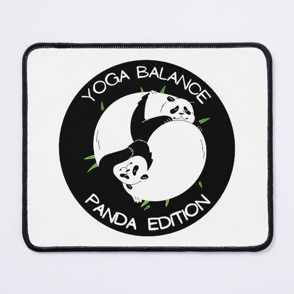 Item preview, Yoga Balance: YinYang Symbol Made by Pandas designed and sold by LyricsWear.