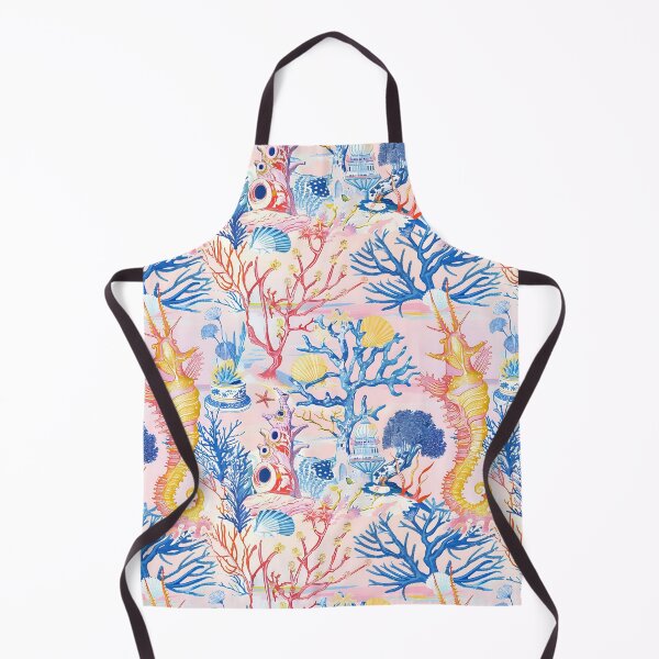 Item preview, Corals, shrimps, underwater ruins toile designed and sold by SophieClimaArt.