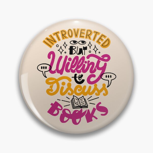 Item preview, Introverted But Willing to Discuss Books by Tobe Fonseca designed and sold by Tobe Fonseca®.