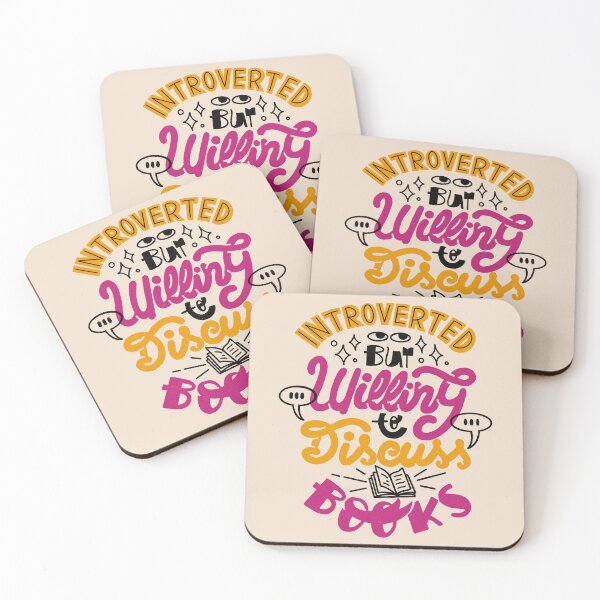 Item preview, Introverted But Willing to Discuss Books by Tobe Fonseca designed and sold by Tobe Fonseca®.