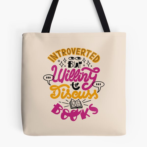 Item preview, Introverted But Willing to Discuss Books by Tobe Fonseca designed and sold by Tobe Fonseca®.