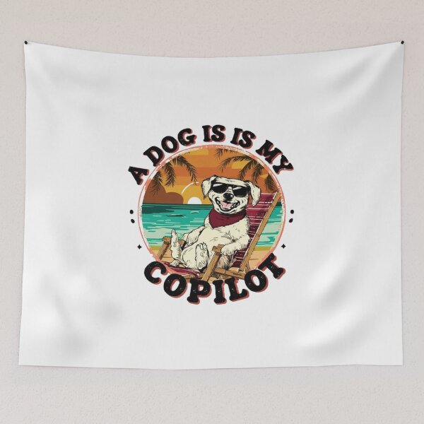 Item preview, A dog is my copilot ,Dog lover ,gift idea  designed and sold by masteryStore.