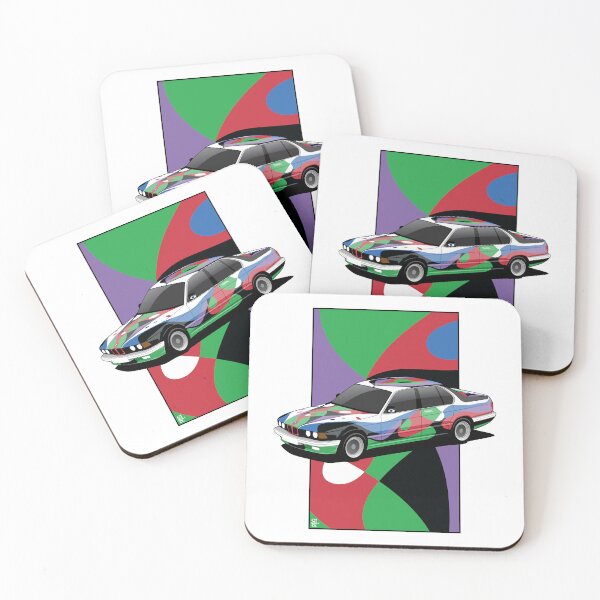 Item preview, E32 730i Art Car illustration designed and sold by Sweaty-and-Loud.