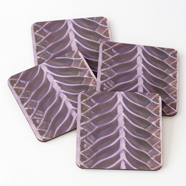Item preview, Ernst Heinrich Haeckel sea coral in moody purple designed and sold by DreamingBeetle.