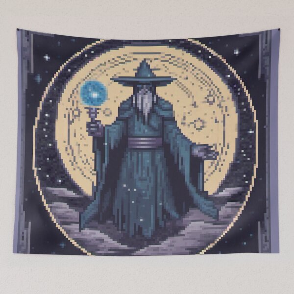 Item preview, Mystic Pixel Mage designed and sold by Pixelartshirt.