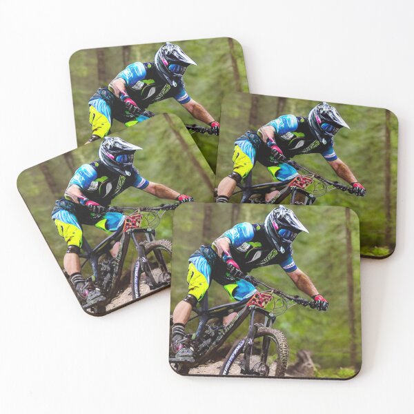 Item preview, Forest Fury: MTB Rider Shredding the Trails designed and sold by GrizzlyCollective.
