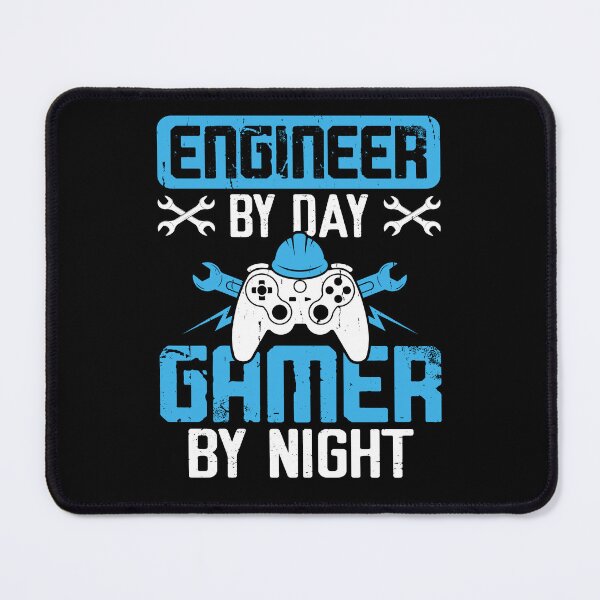 Item preview, Engineer by day, gamer by night designed and sold by Margival.