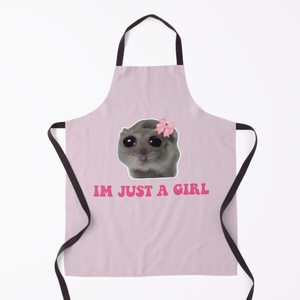 Item preview, Sad Hamster Im Just a Girl designed and sold by VerdePlantTees.