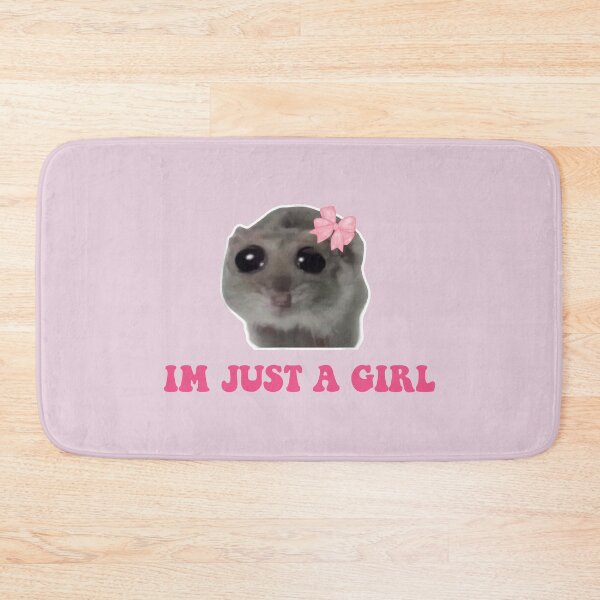 Item preview, Sad Hamster Im Just a Girl designed and sold by VerdePlantTees.