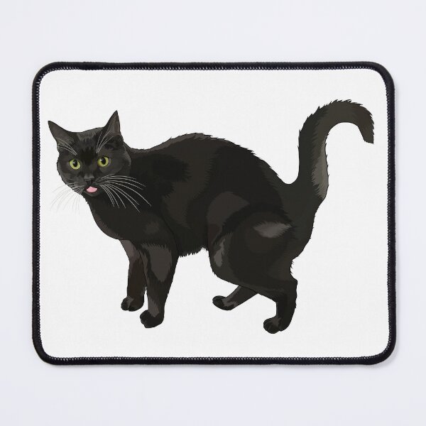 Item preview, Cute Black Cat Blepping designed and sold by Carleah Unique.
